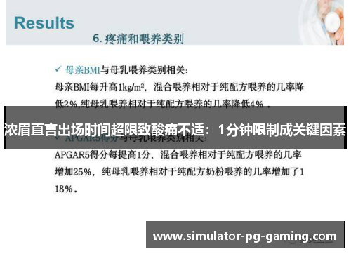 浓眉直言出场时间超限致酸痛不适:1分钟限制成关键因素 浓眉直言出场时间超限致酸痛不适:1分钟限制成关键因素